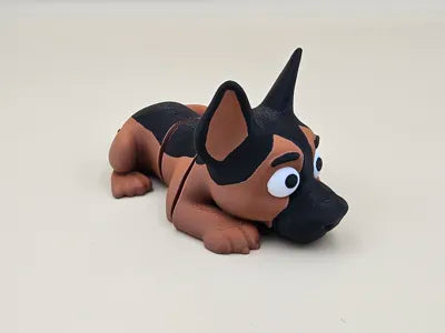 Mini Flexi German Shepherd Keychain