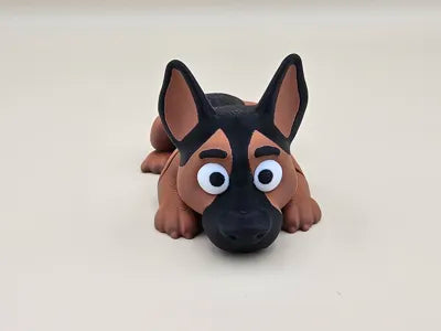 Mini Flexi German Shepherd Keychain