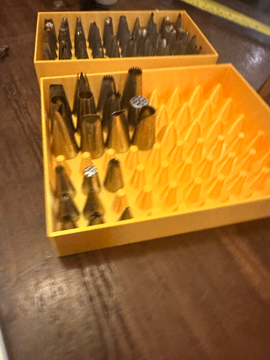 Piping tip organizer  Baking organization