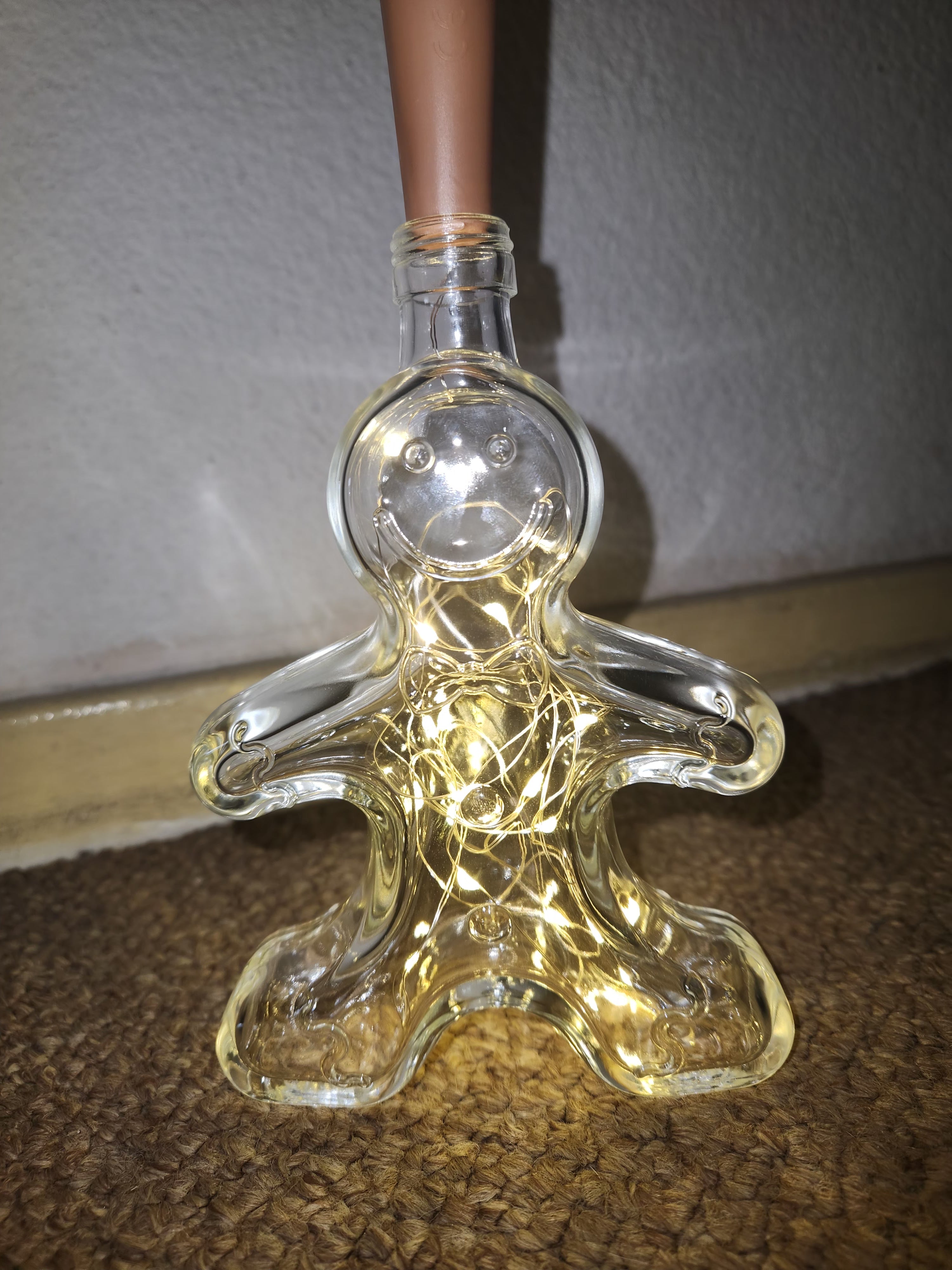 Gingerbread Man Bottle Lights