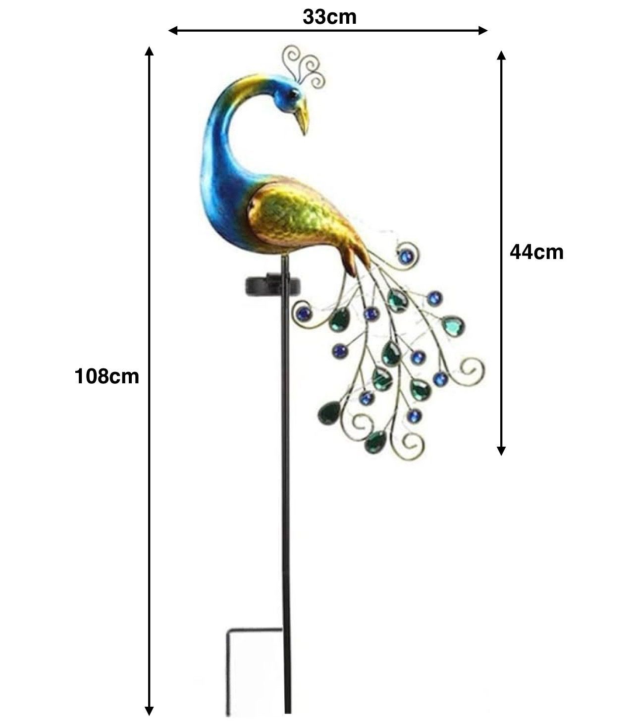 Solar Peacock Lamp